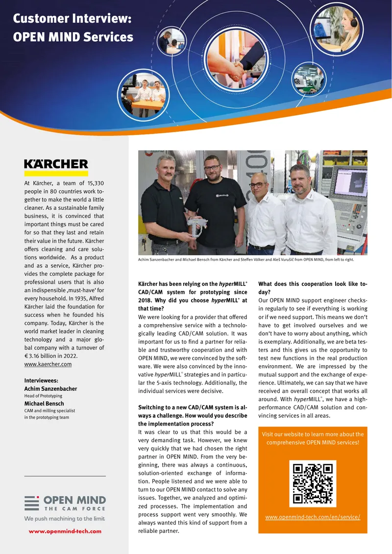 Kärcher's Experience with hyperMILL CAD/CAM System