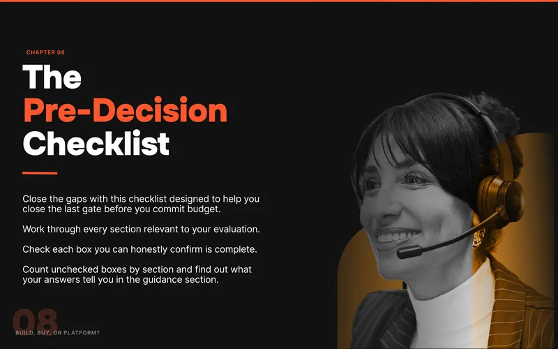 Pre-Decision Checklist for Vendor Evaluation