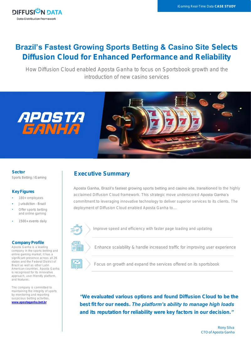 Aposta Ganha Transitions to Diffusion Cloud