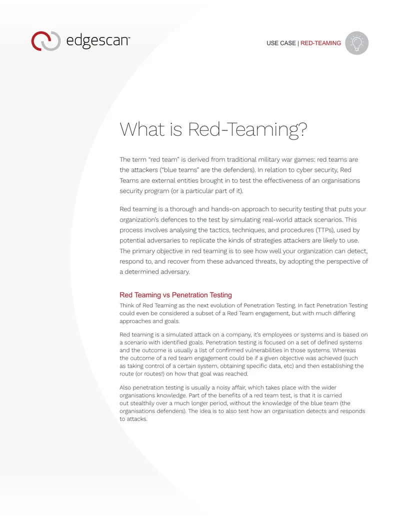 Red Teaming in Cybersecurity Practices
