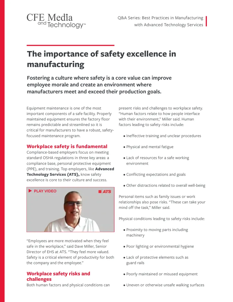 Workplace Safety Best Practices in Manufacturing