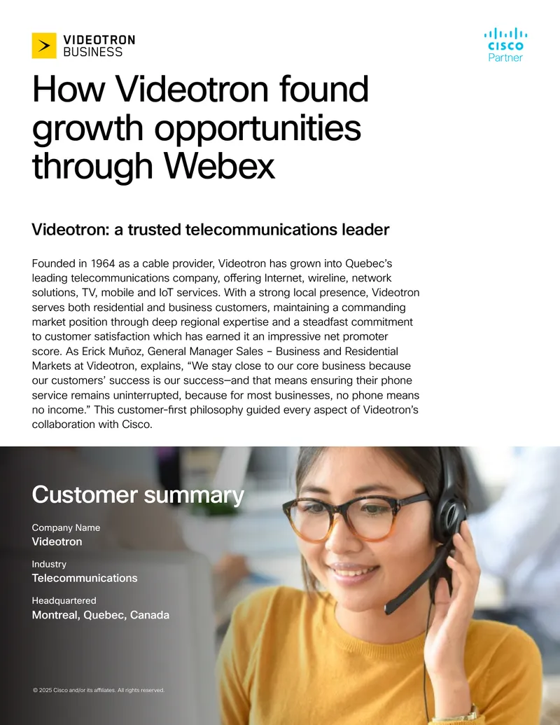 Videotron's Migration to Webex Cloud Platform