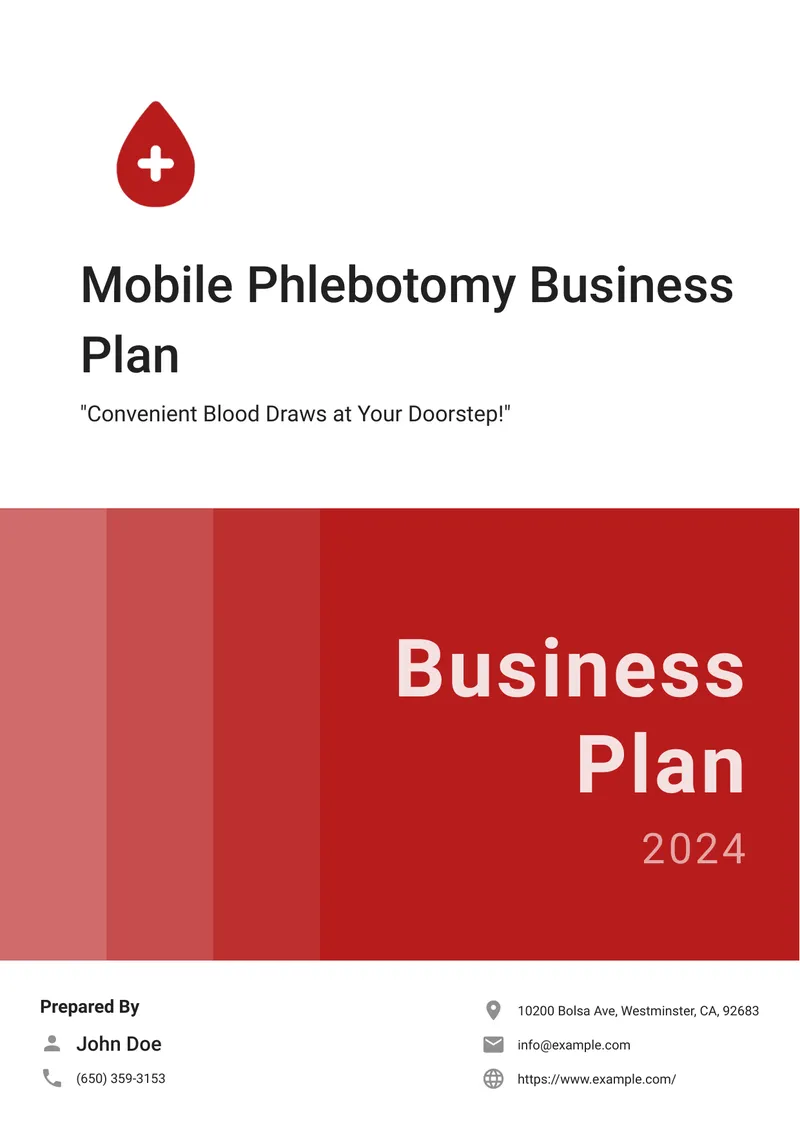 Mobile Phlebotomy Business Plan 2024