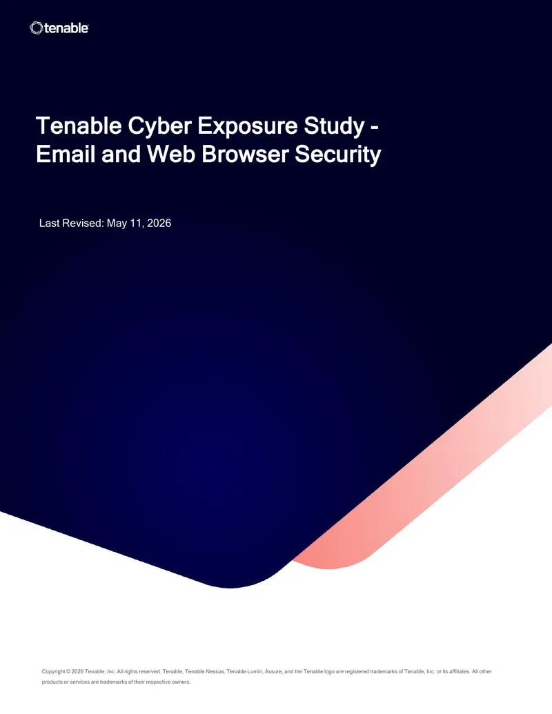 Tenable Cyber Exposure Study on Email and Web Browser Security