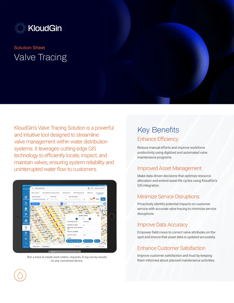 KloudGin Valve Tracing Solution Overview