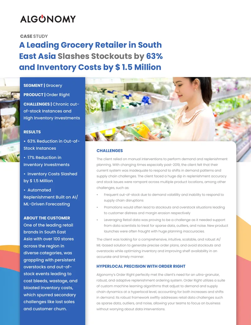 AI-Driven Replenishment Optimization Case Study