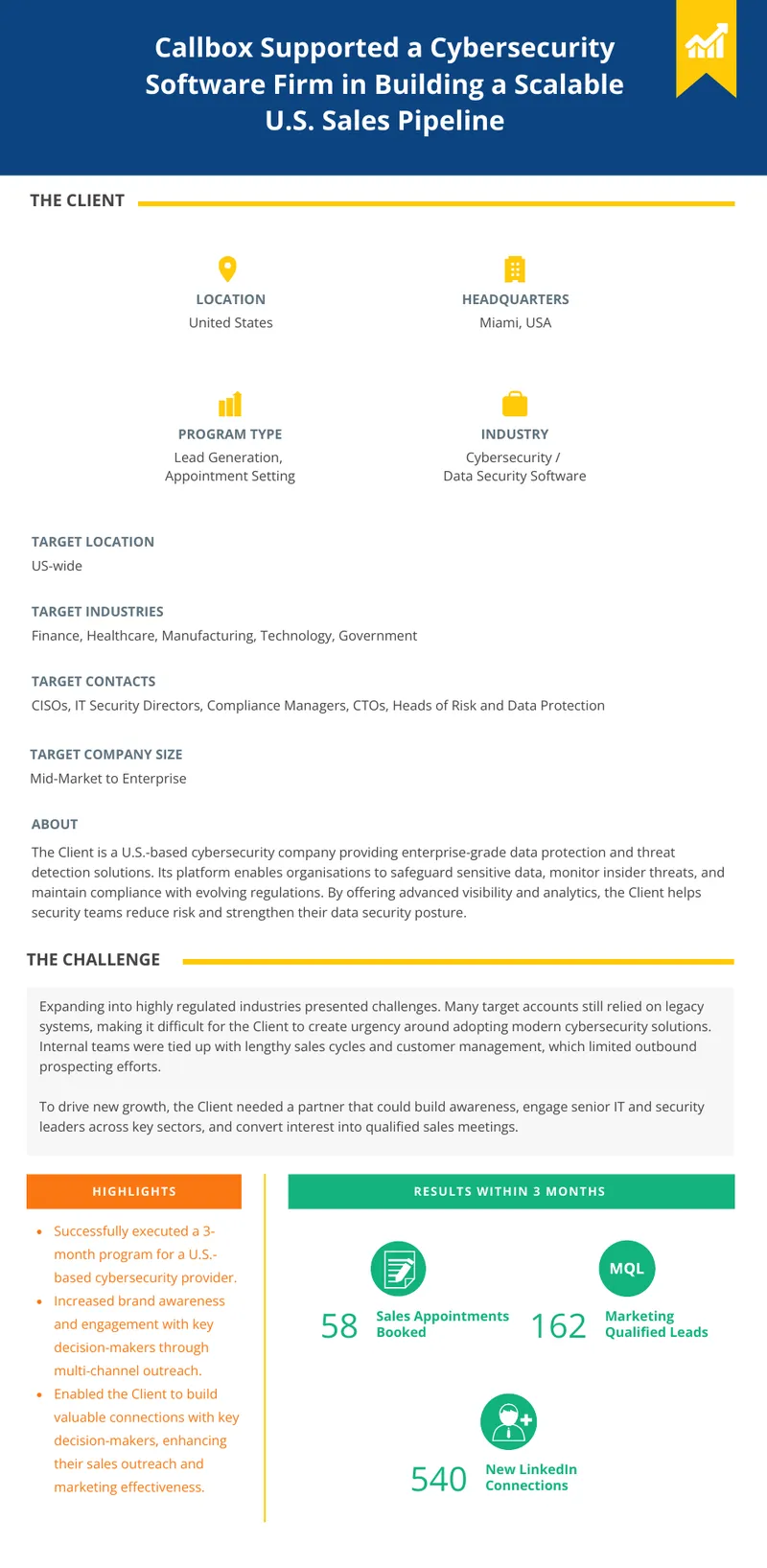 Lead Generation Strategy for Cybersecurity Firm