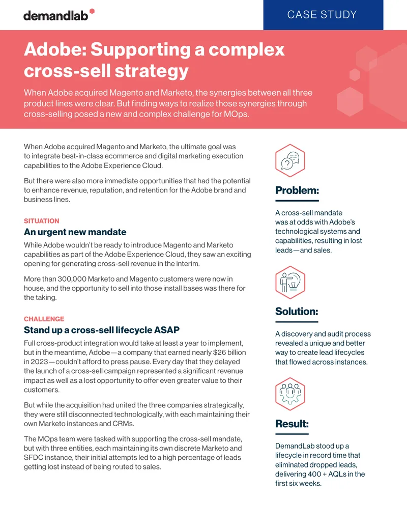 Adobe Cross-Sell Strategy Implementation Case Study