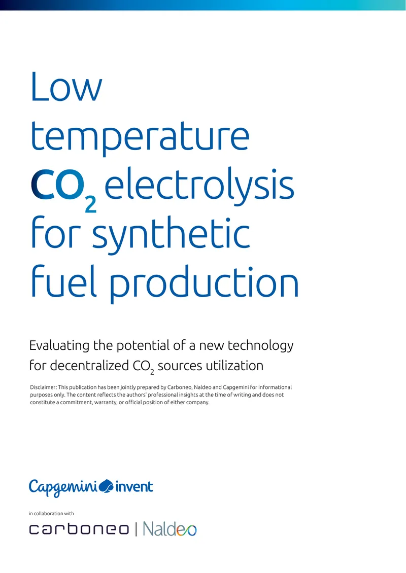 Low Temperature CO2 Electrolysis for Synthetic Fuel Production