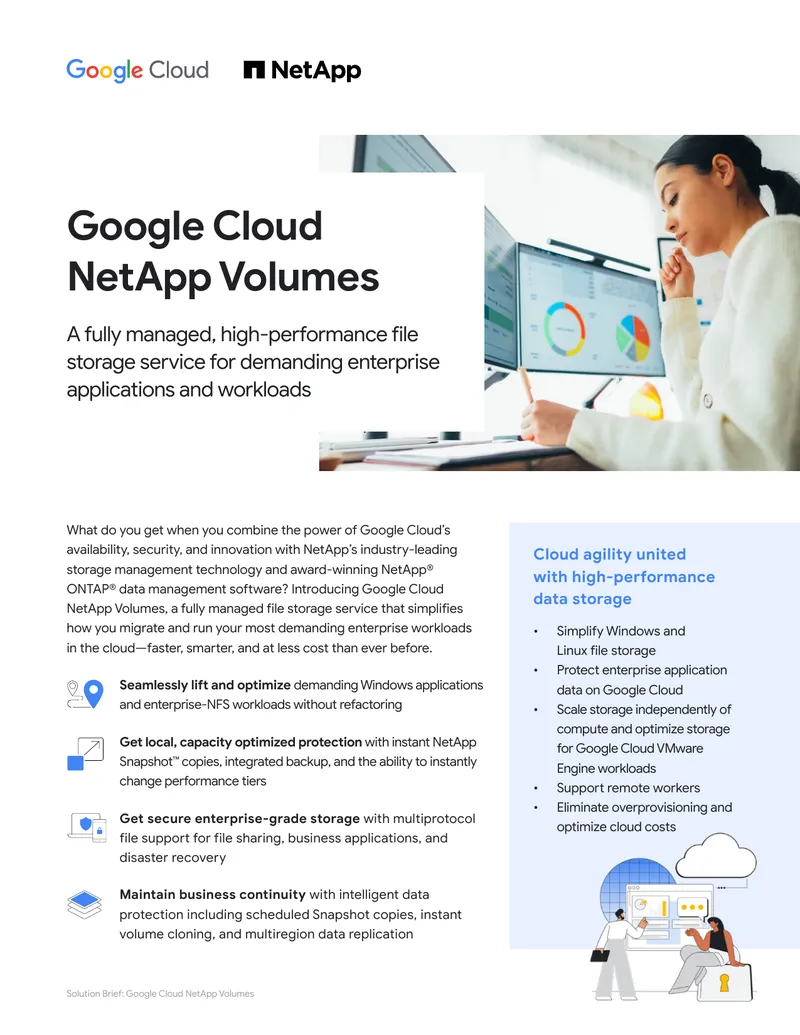 Google Cloud NetApp Volumes Solution Brief