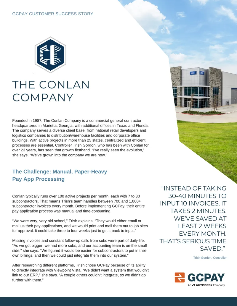 GCPay Implementation Case Study for The Conlan Company