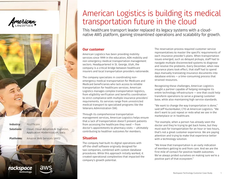 American Logistics Cloud-Native Transportation Management
