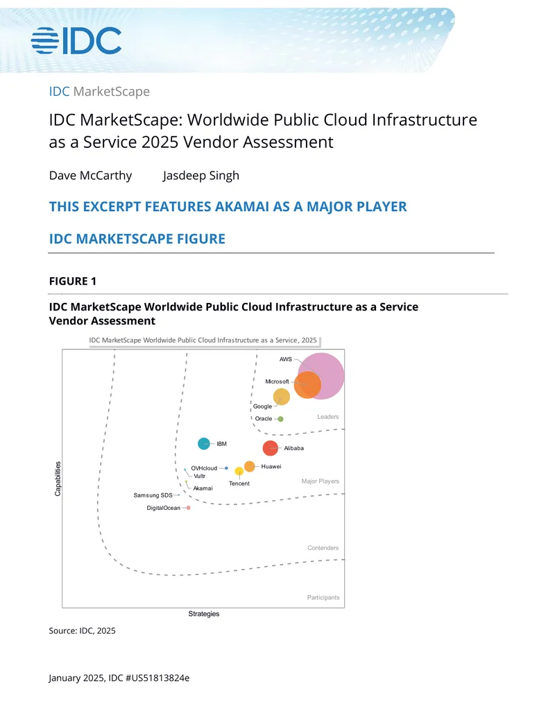 Worldwide Public Cloud Infrastructure as a Service 2025 Vendor Assessment
