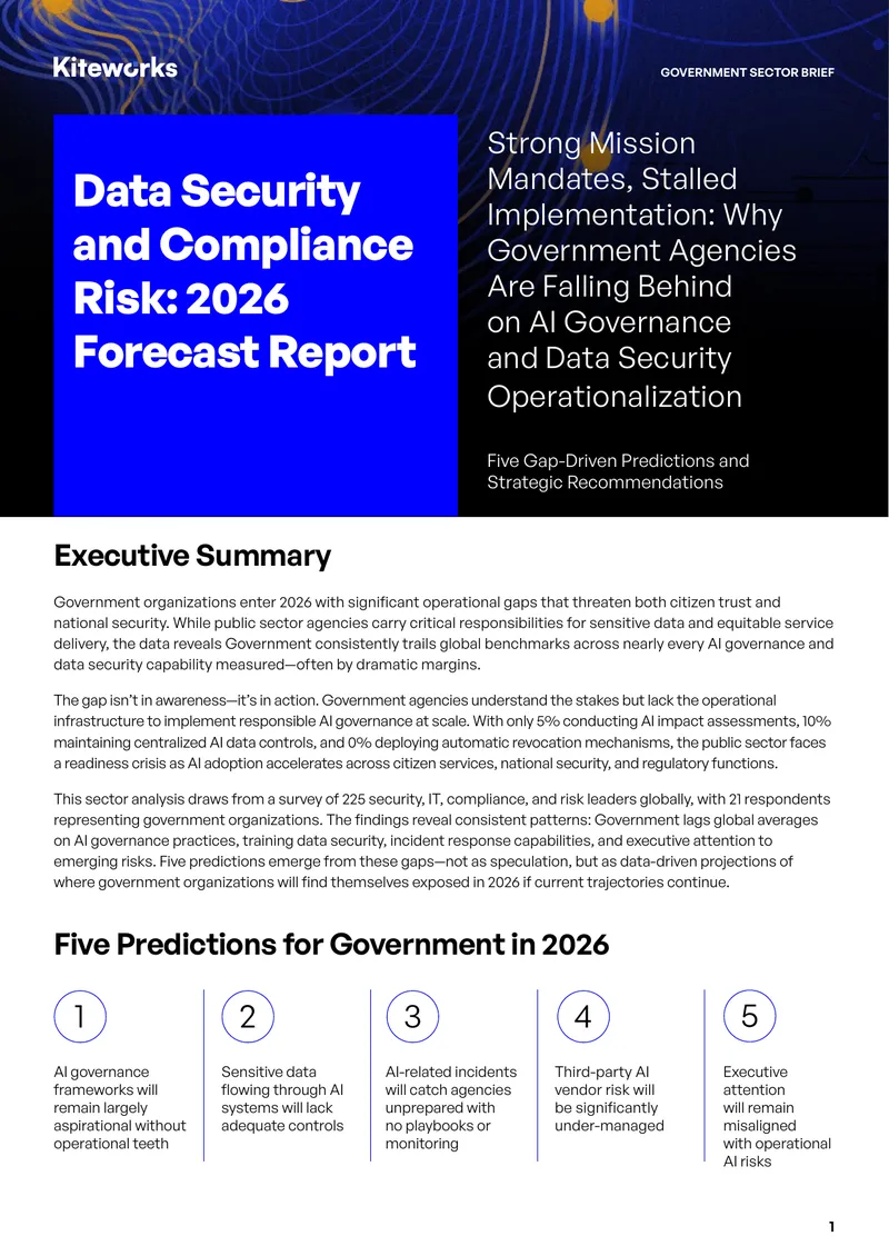 Data Security and Compliance Risk 2026 Forecast Report