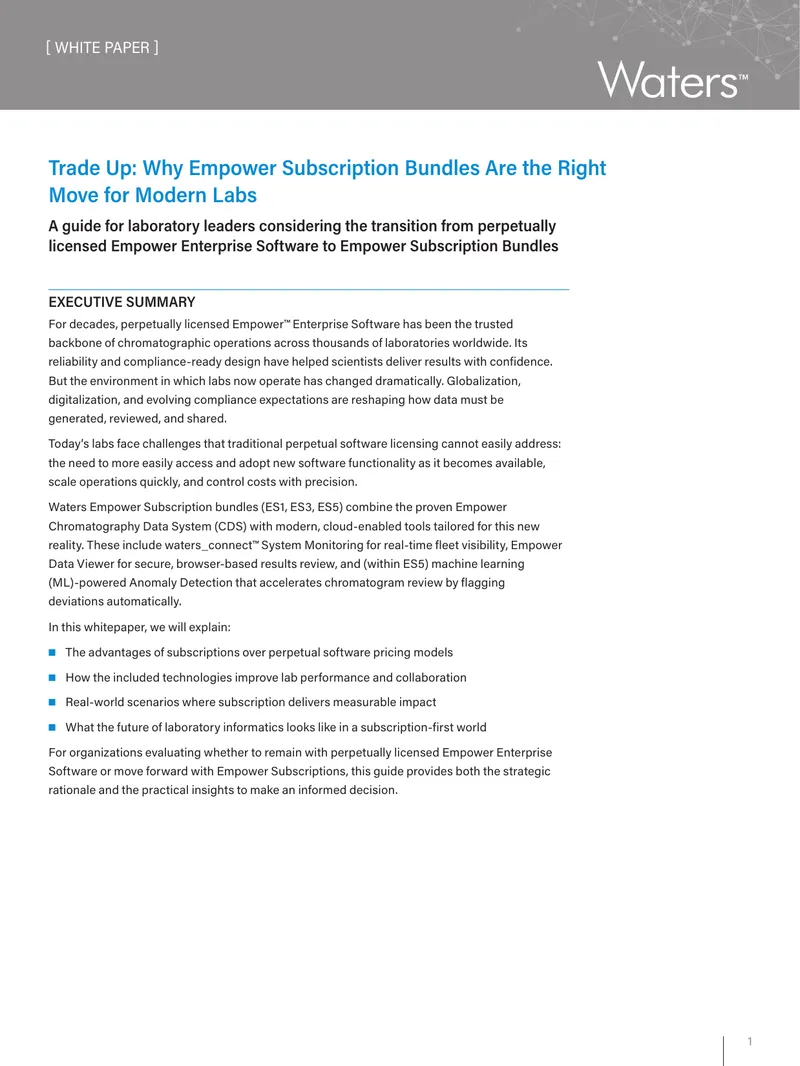 Empower Subscription Bundles for Modern Laboratories
