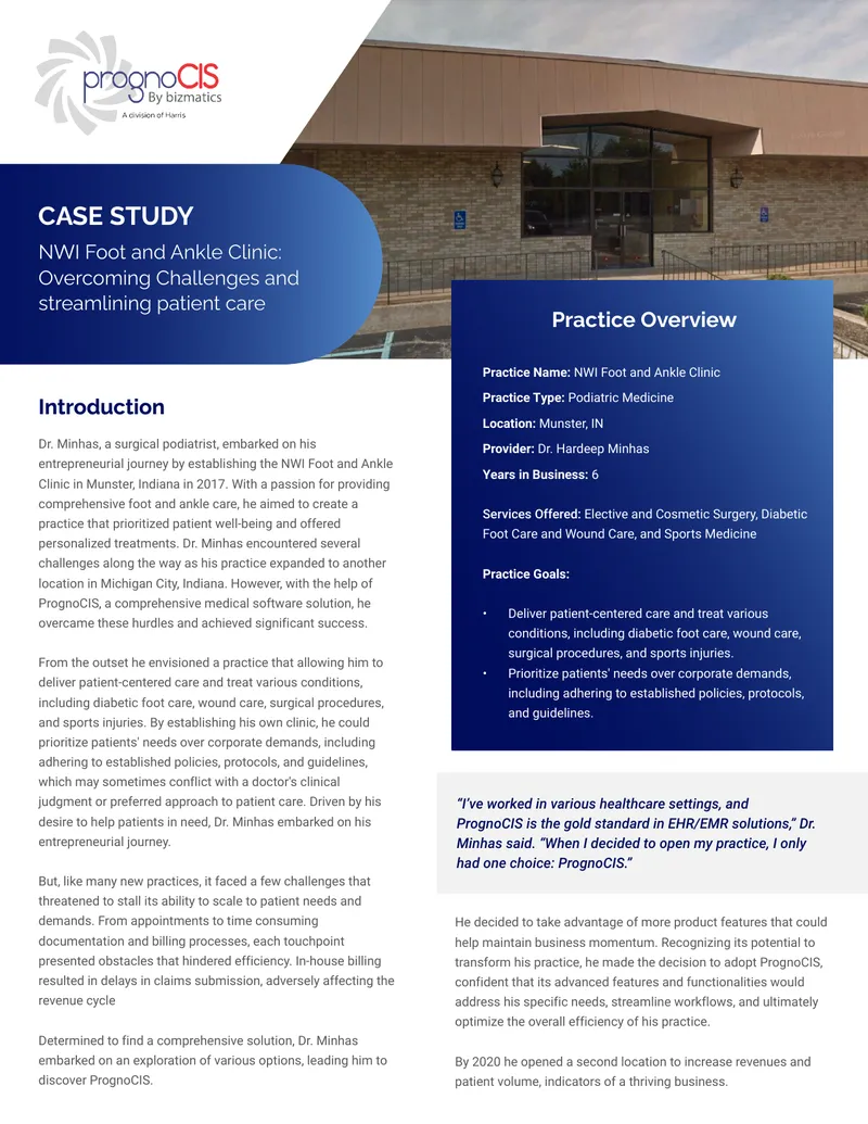 NWI Foot and Ankle Clinic Case Study