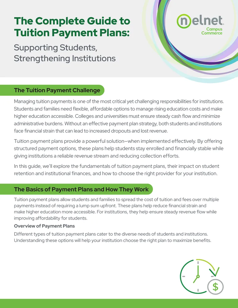 Tuition Payment Plans Guide for Institutions