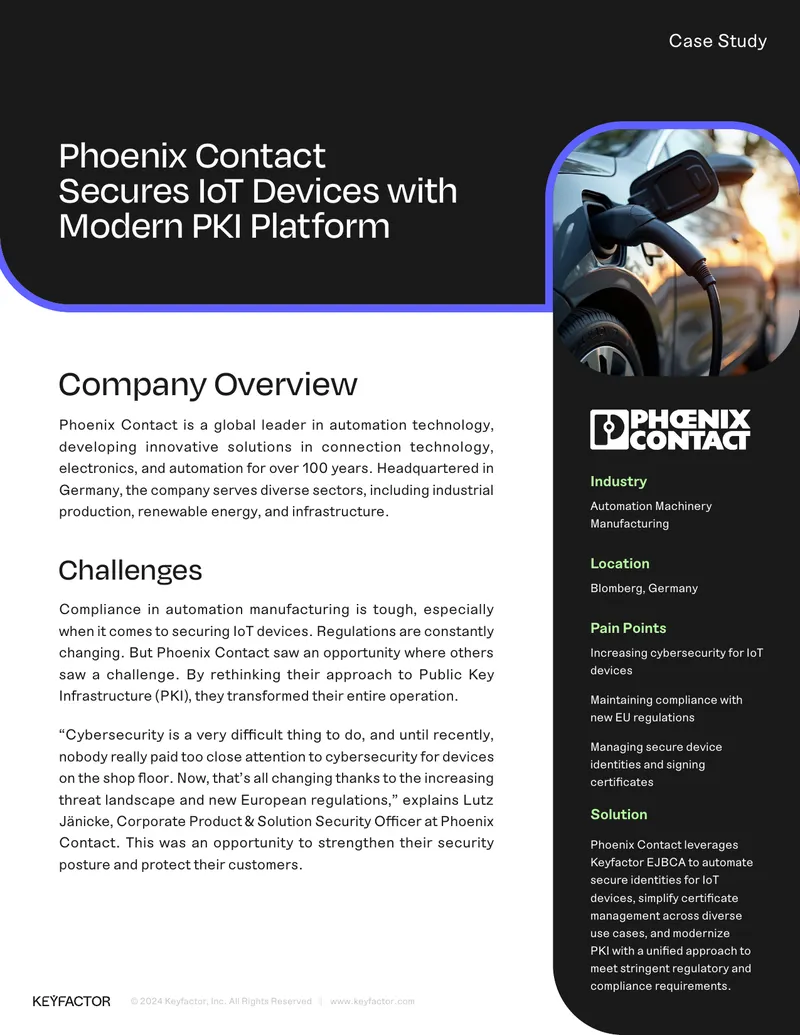Phoenix Contact IoT Device Security Case Study