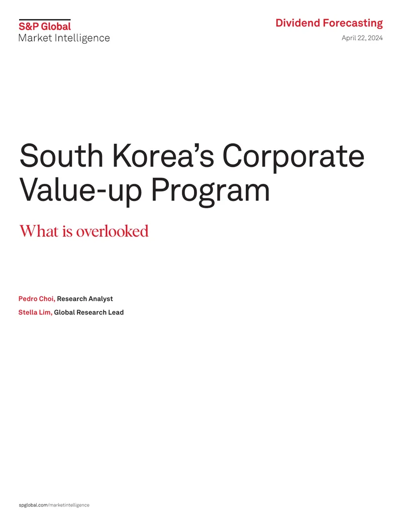 South Korea’s Corporate Value-up Program Analysis