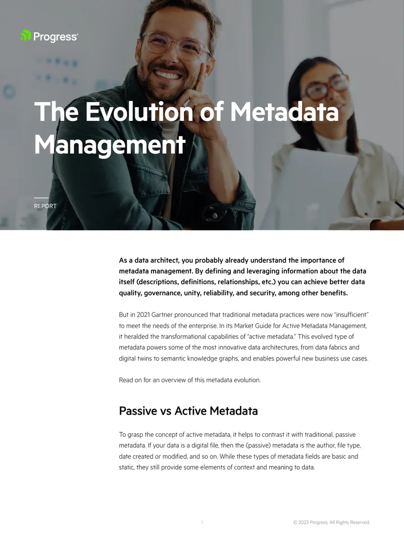Evolution of Metadata Management in Enterprises