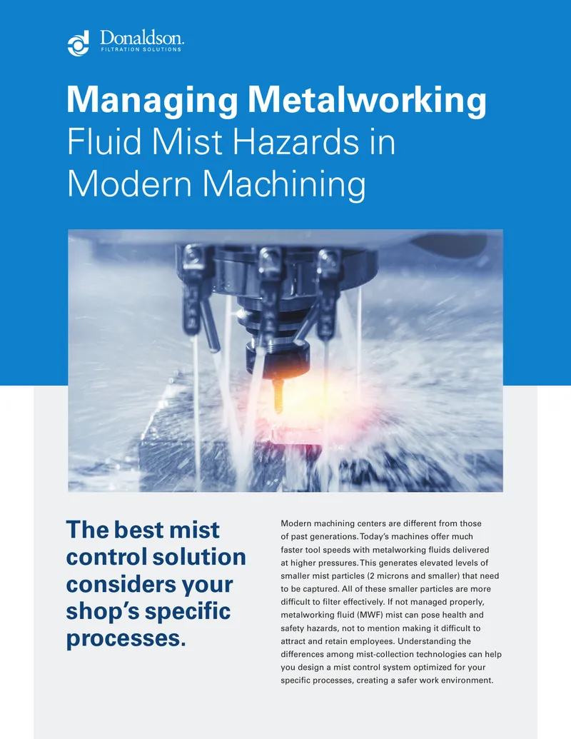 Managing Metalworking Fluid Mist Hazards in Modern Machining