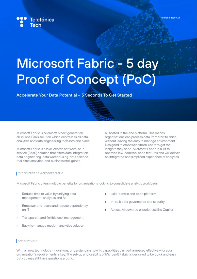 Microsoft Fabric Five Day Proof of Concept Guide