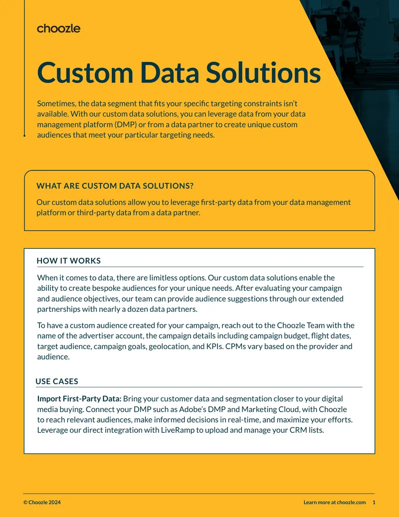Custom Data Solutions for Targeted Audiences