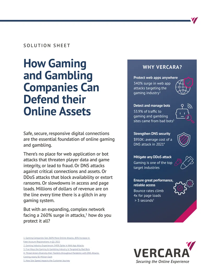 Application and Network Security Solutions for Gaming