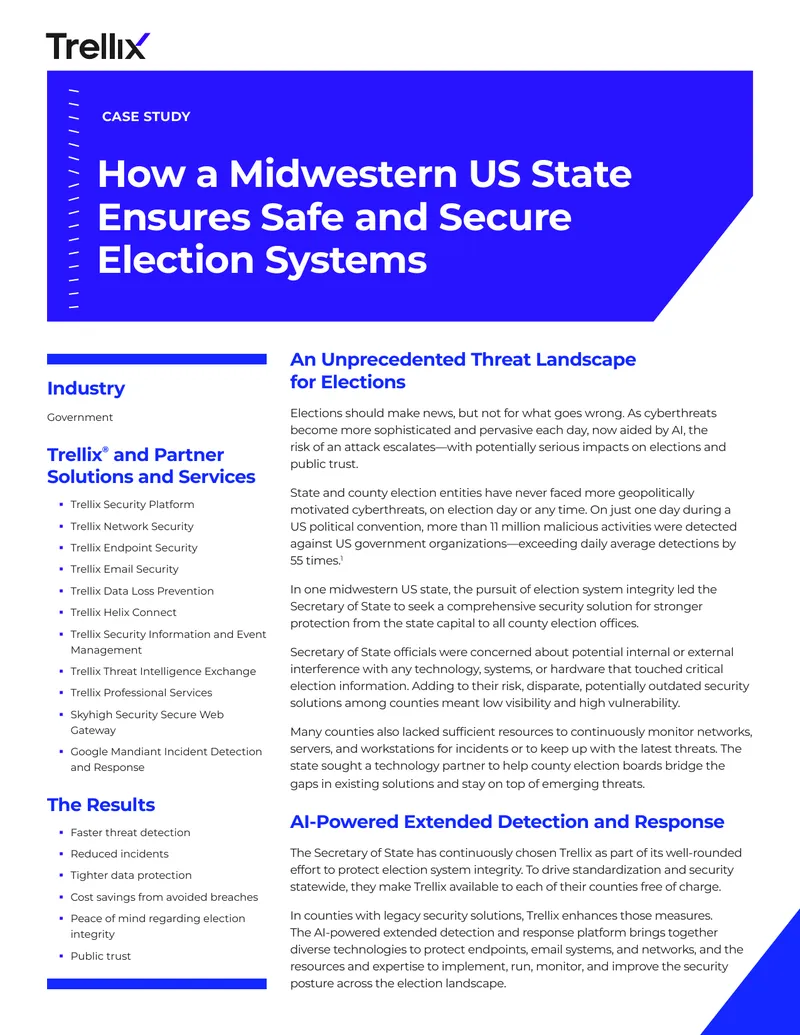 Cybersecurity Measures for Election Systems