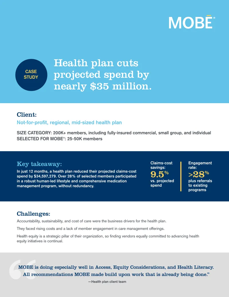 Health Plan Claims-Cost Reduction Case Study