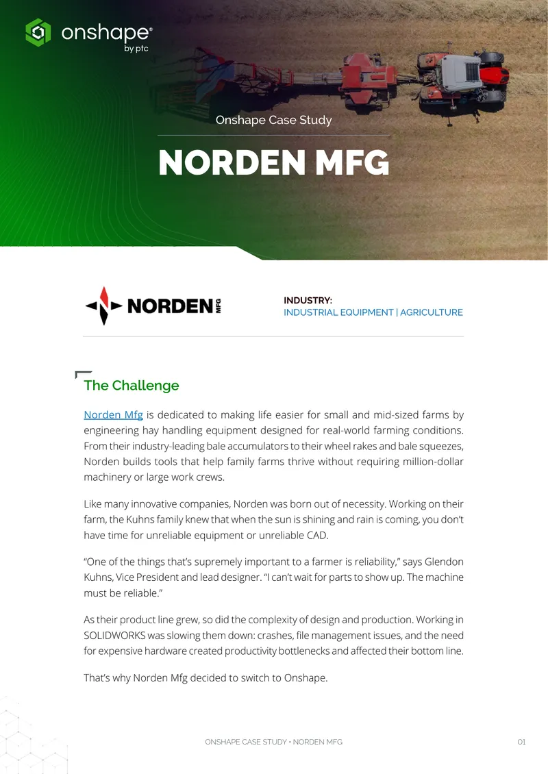 Norden Mfg Onshape Case Study