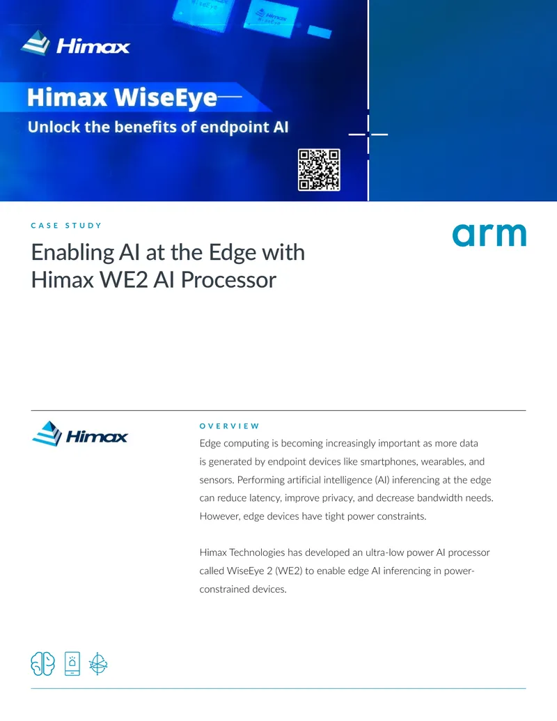 Himax WE2 AI Processor Edge Computing Case Study