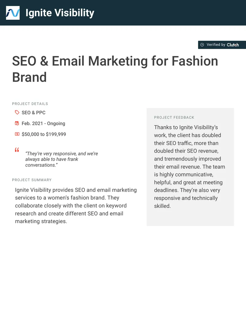 SEO and Email Marketing Engagement Case Study