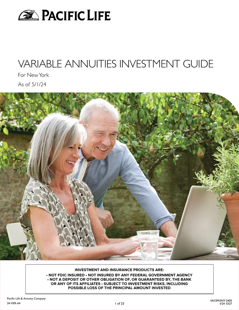Variable Annuities Investment Guide for New York