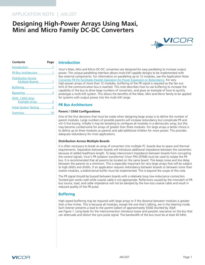 Designing High-Power Arrays Using DC-DC Converters
