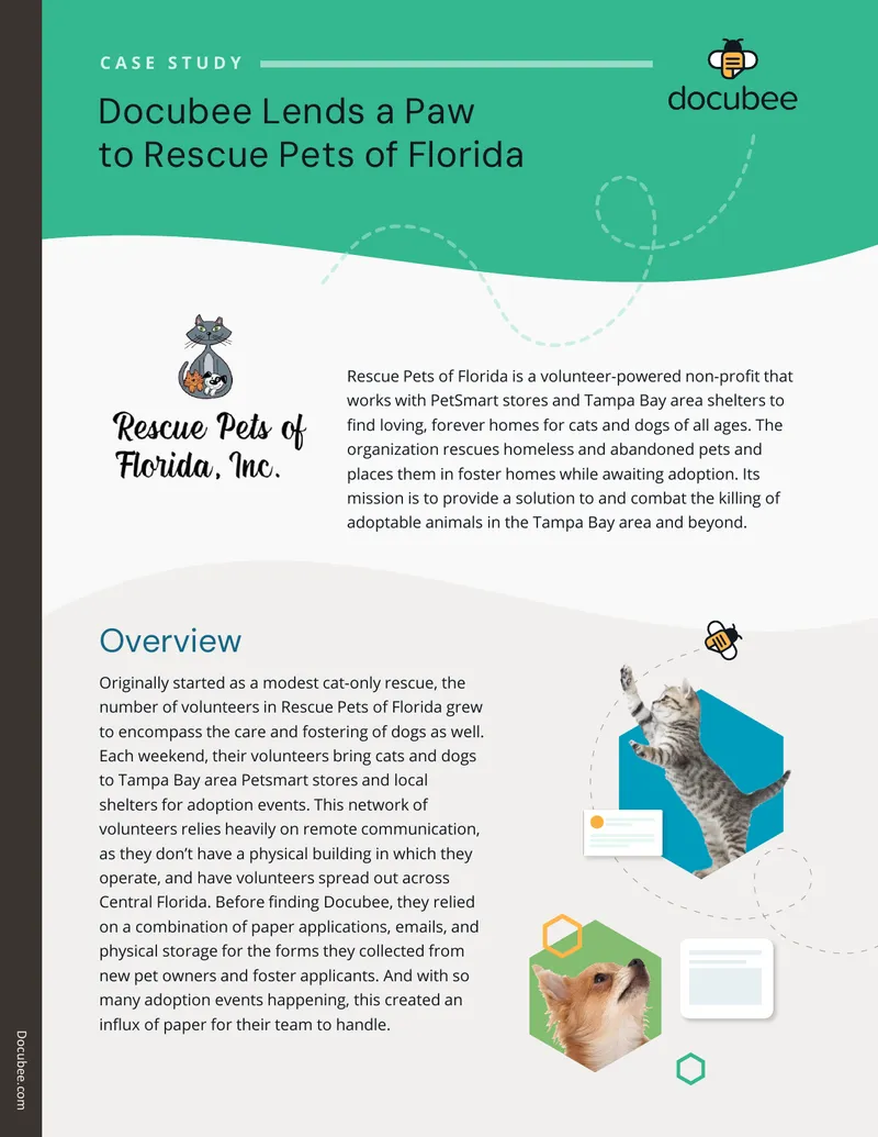 Case Study on Docubee and Rescue Pets of Florida