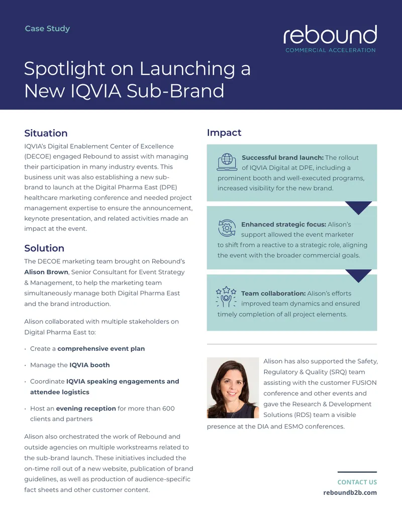 Case Study on Launching a New IQVIA Sub-Brand