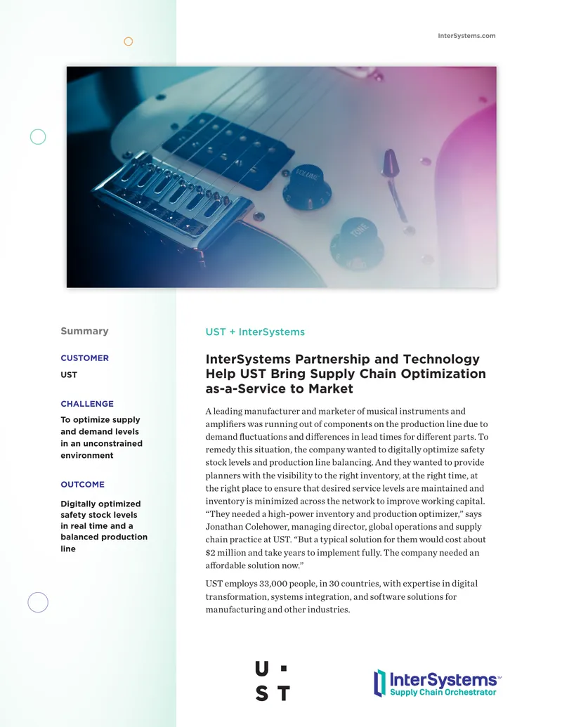 Supply Chain Optimization as-a-Service Implementation