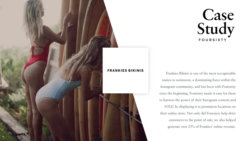 Frankies Bikinis Case Study on Foursixty Integration