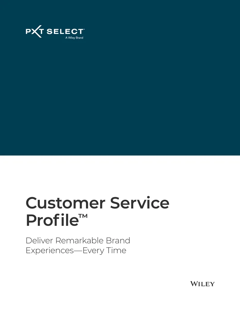 Customer Service Profile Assessment Overview