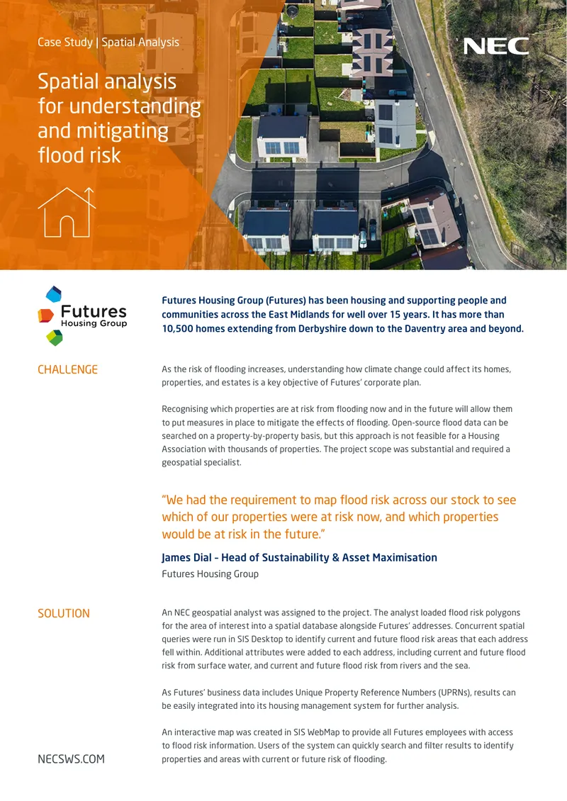 Spatial Analysis Case Study on Flood Risk Management