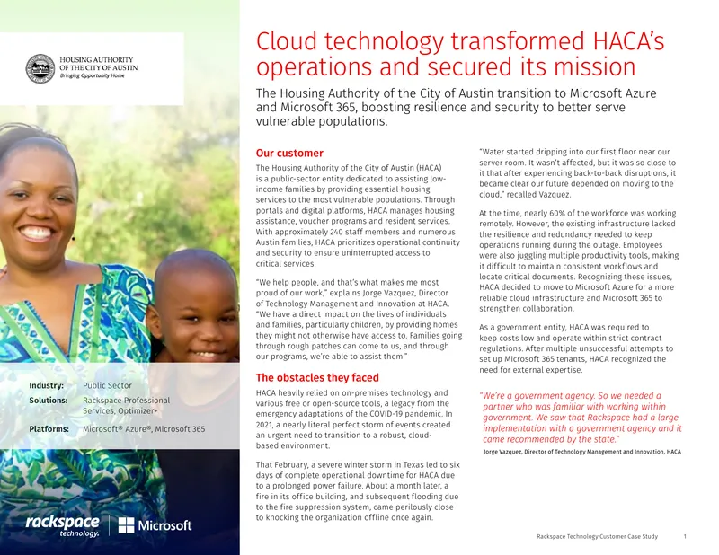 Cloud Migration Case Study for Housing Authority