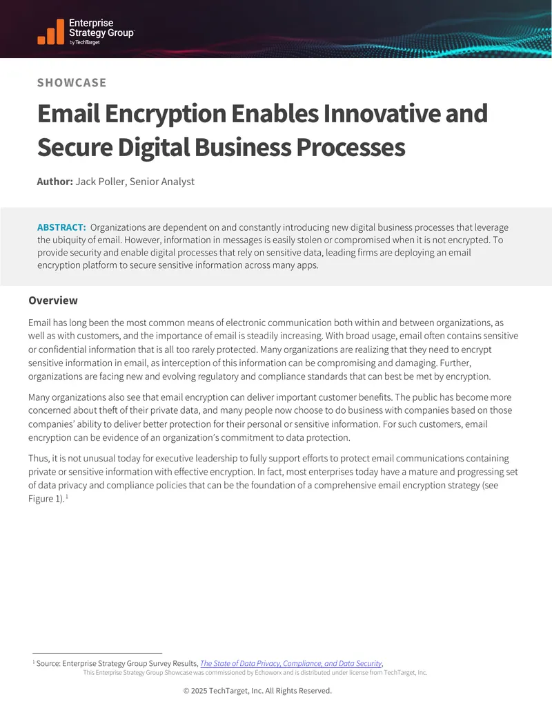 Email Encryption Enables Secure Digital Business Processes