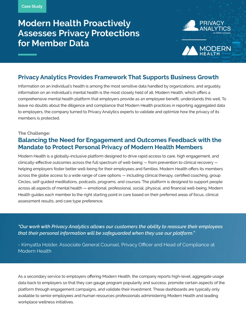 Privacy Analytics Framework for Business Growth
