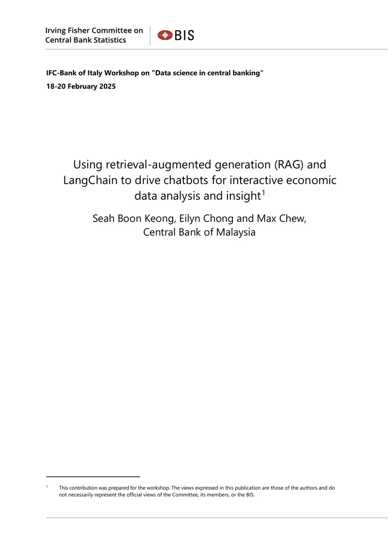 Chatbot System for Economic Data Analysis Using RAG and LangChain
