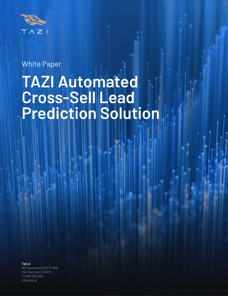 TAZI Automated Cross-Sell Lead Prediction Solution