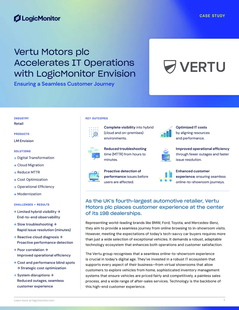 Vertu Motors IT Operations Case Study
