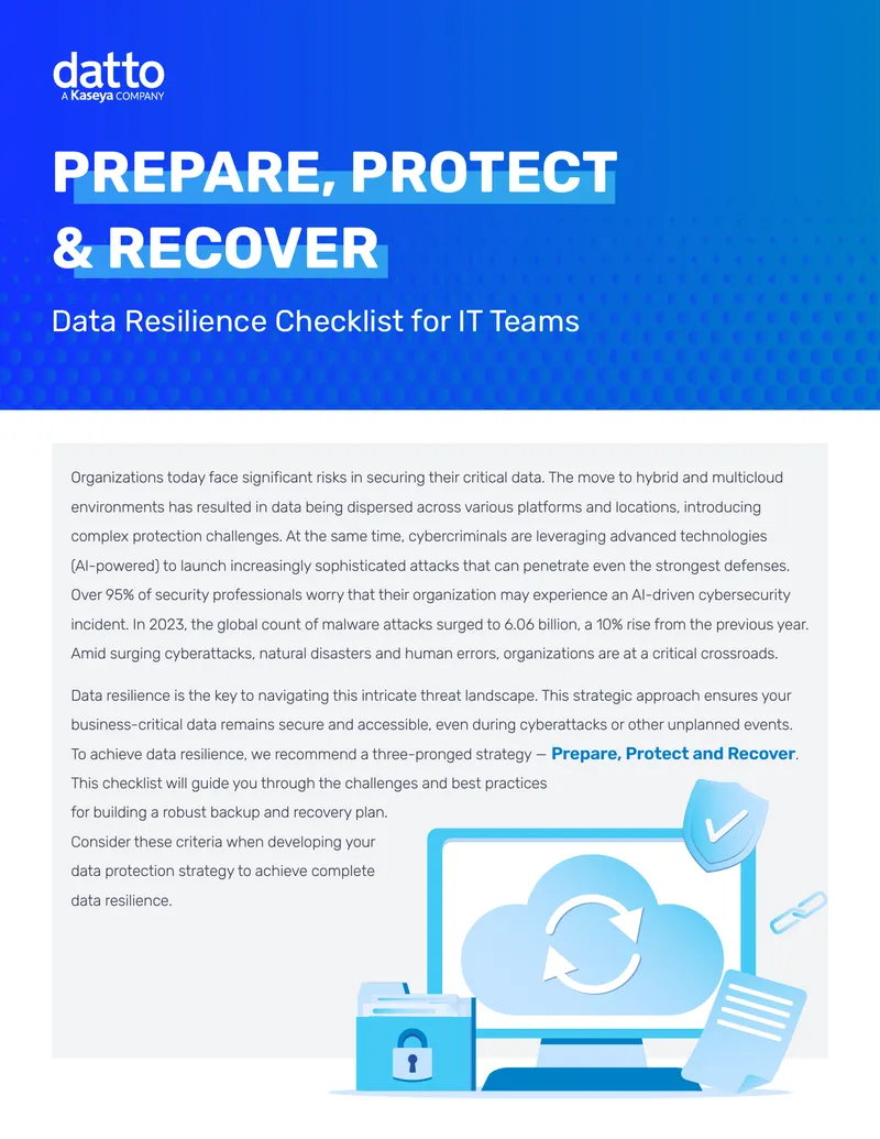 Data Resilience Checklist for IT Teams