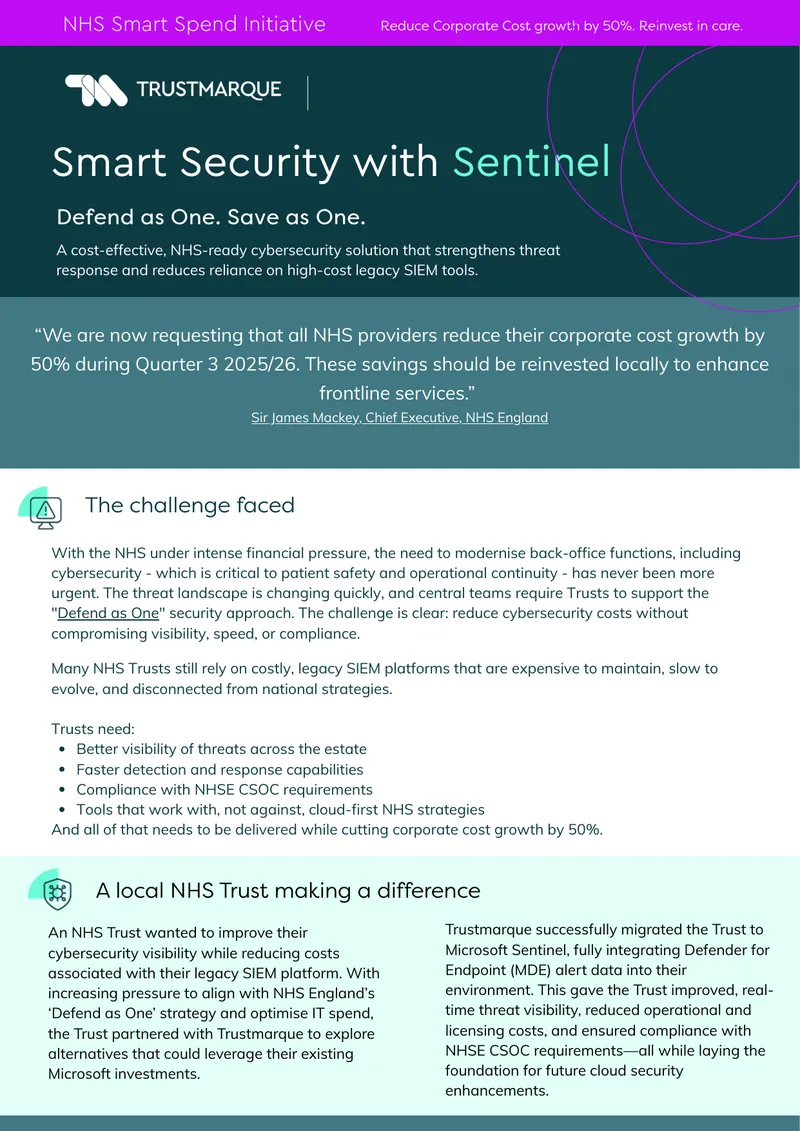 NHS Cybersecurity Cost Reduction Strategy