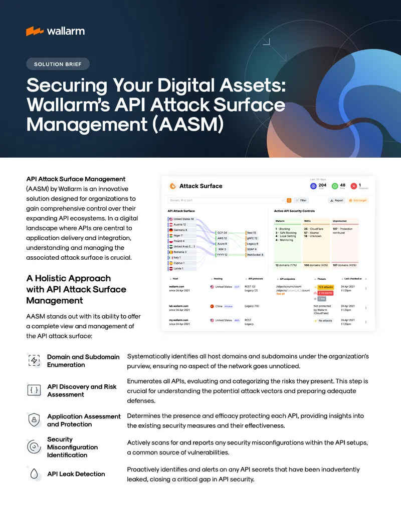 API Attack Surface Management Solution Brief